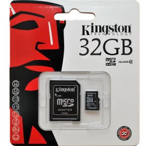 Carto de Memria Kingston MicroSD Card 32GB + Adaptador SDC4/32GB 32202